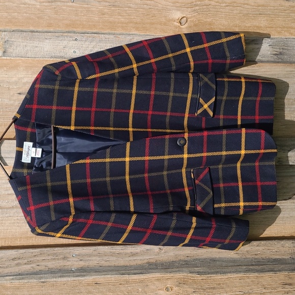 Vintage Oversized Boxy Plaid Blazer - Picture 3 of 11